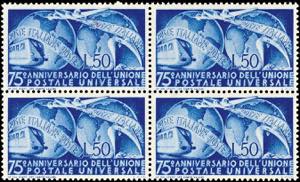 Italy 50 L. Universal Postal Union, mint ... 