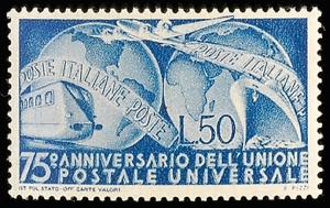 Italy 50 L. Universal Postal Union, in ... 