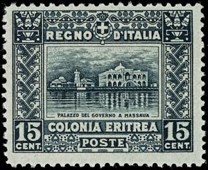 Italian Eritrea 1910, 15 c., superb, Michel ... 