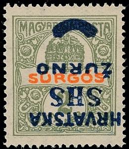 Jugoslavia 2 F. Special delivery stamp with ... 