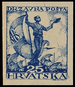 Jugoslavia 25 F. Postal stamps, ... 