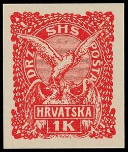Jugoslawien 1 Kr. Freimarken, Druckprobe in ... 