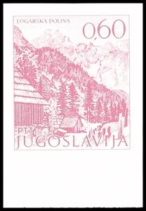 Jugoslawien 0,60 Din. ungezähnt vom unteren ... 