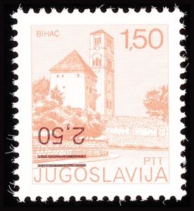 Jugoslavia 2, 50 on 1, 50 Din. Places of ... 