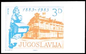 Jugoslawien 3 Din. 100 Jahre Telefon in ... 