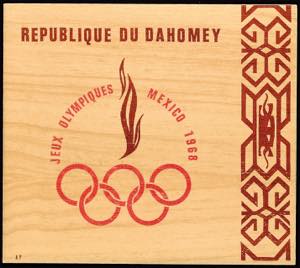 Dahomey Ministerblock Olympiade 1968 ... 