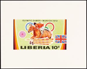 Liberia 10 C. Olympic games Munich 1972, ... 