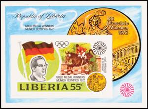 Liberia 55 C. Olympic games Munich 1972, ... 