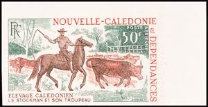New Caledonia 9 - 50 Fr. Cattle farming ... 