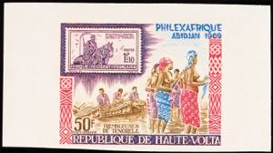 Upper Volta 50 Fr. International stamp ... 