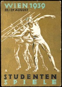 Themes Athletics: 1939, golden card with ... 