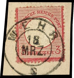 Later Use of a Postmark \barrage 18 MRZ. ... 