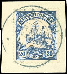 Marshall-Inseln 20 Pfennig Kaiseryacht mit ... 