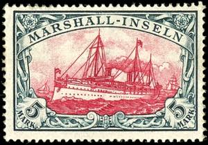 Marshall Islands 5 Mark \imperial yacht\, ... 