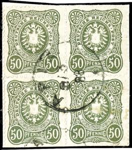 Samoa - Forerunner 50 penny in the block of ... 