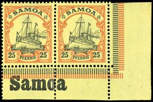 Samoa 3 penny, 5 penny, 20 penny and 25 ... 