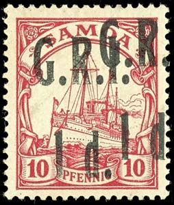 Samoa - British Occupation 10 penny ... 