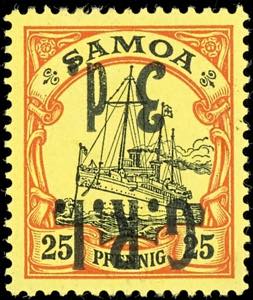 Samoa - British Occupation 3 d. On 25 Pfg ... 