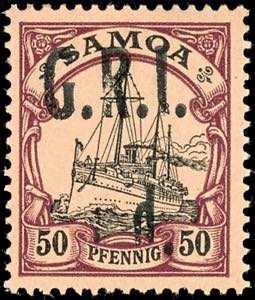 Samoa - British Occupation (6) d. On 50 Pfg ... 
