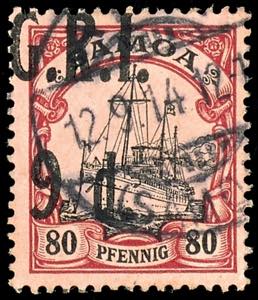 Samoa - British Occupation 80 penny ... 