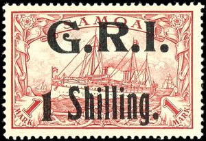 Samoa - British Occupation 1 Shilling. On 1 ... 