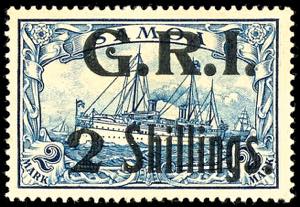 Samoa - British Occupation 2 Shillings on 2 ... 