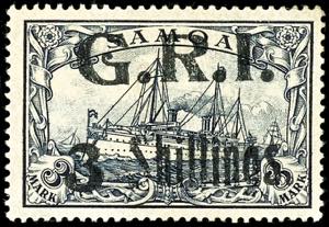 Samoa - British Occupation 3 Mark \imperial ... 
