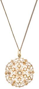 Necklaces Biedermeier pearls pendant with ... 