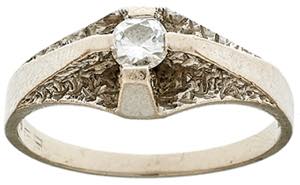 Ringe Diamant Solitär Ring, 585 Weißgold, ... 