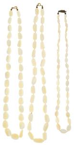 Gemmed Necklaces Three mother of pearl ... 