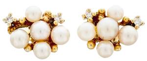 Earrings Brillant cultured pearls ear studs, ... 