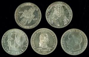 Federal coins after 1946 5 x 5 Mark, ... 