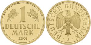 Münzen Bund ab 1946 1 DM, 2001, J, ... 