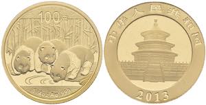 China Volksrepublik 100 Yuan, Gold, 2013, ... 