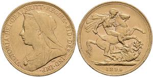 Great Britain Sovereign, 1896, Victoria, Fb. ... 