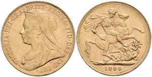 Great Britain Sovereign, 1899, Victoria, Fb. ... 