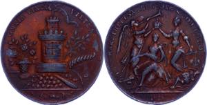 Medaillen Ausland vor 1900 Prag, bronzierte ... 
