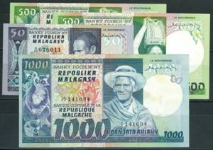 Banknoten Afrika und Naher Osten Madagaskar, ... 