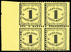 Postage Use Stamps Baden 1 kreuzer country ... 