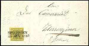 Local Cancellation SPAICHINGEN 25 AUG 1853, ... 