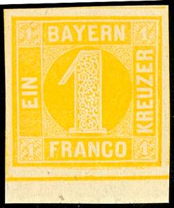 Bavaria 1 Kr yellow in perfect condition ... 