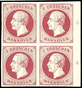Hanover 1 Groschen, claret, fine printing, ... 
