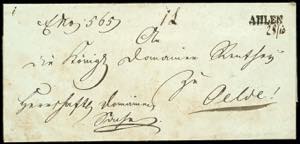 Prussia - Pre-stamp Mail Awls, one-line ... 