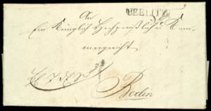 Prussia - Pre-stamp Mail 1825, Beelitz, ... 