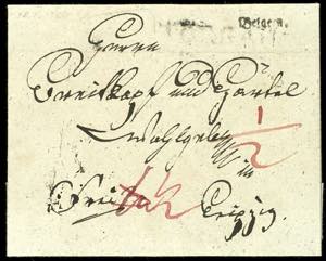 Prussia - Pre-stamp Mail 1822, Belgern, post ... 