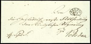 Prussia - Pre-stamp Mail BELZIG, special ... 