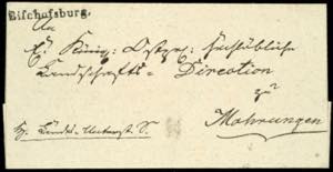 Prussia - Pre-stamp Mail 1825, Bischofsburg, ... 