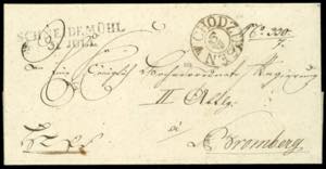 Prussia - Pre-stamp Mail CHODSIEZEN, special ... 