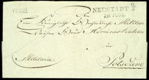 Prussia - Pre-stamp Mail Cosel, post guards ... 