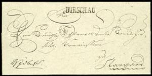 Prussia - Pre-stamp Mail 1821, DIRSCHAU, ... 